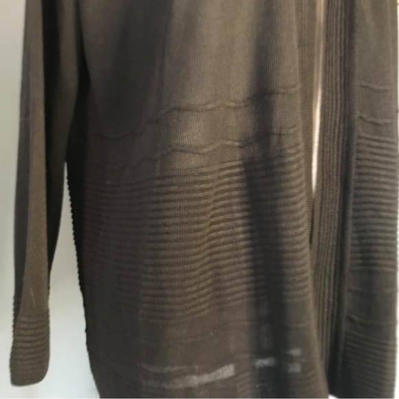 Cyrus black ribbed open cardigan size medium NWT - Picture 4 of 8